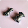 Palisade fittings - 'rivets & collars' or rounded bolts with permacone nuts (snap-off / anti-vandal)